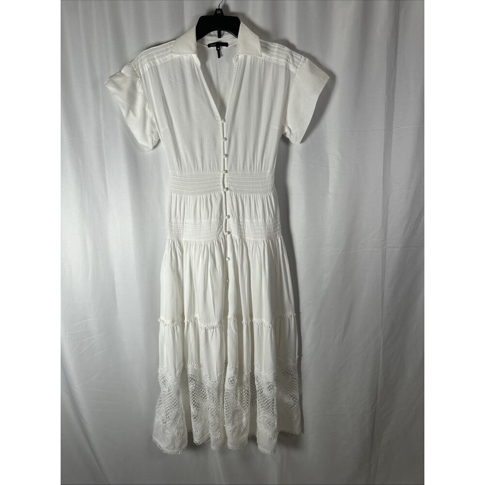 Maje Embroidered Ruffled Maxi Dress - Picture 3 of 5
